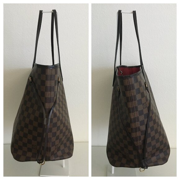 Louis Vuitton Neverfull GM Damier Authentic Tote Bag Brown Canvas with Dust Bag - Picture 3 of 16